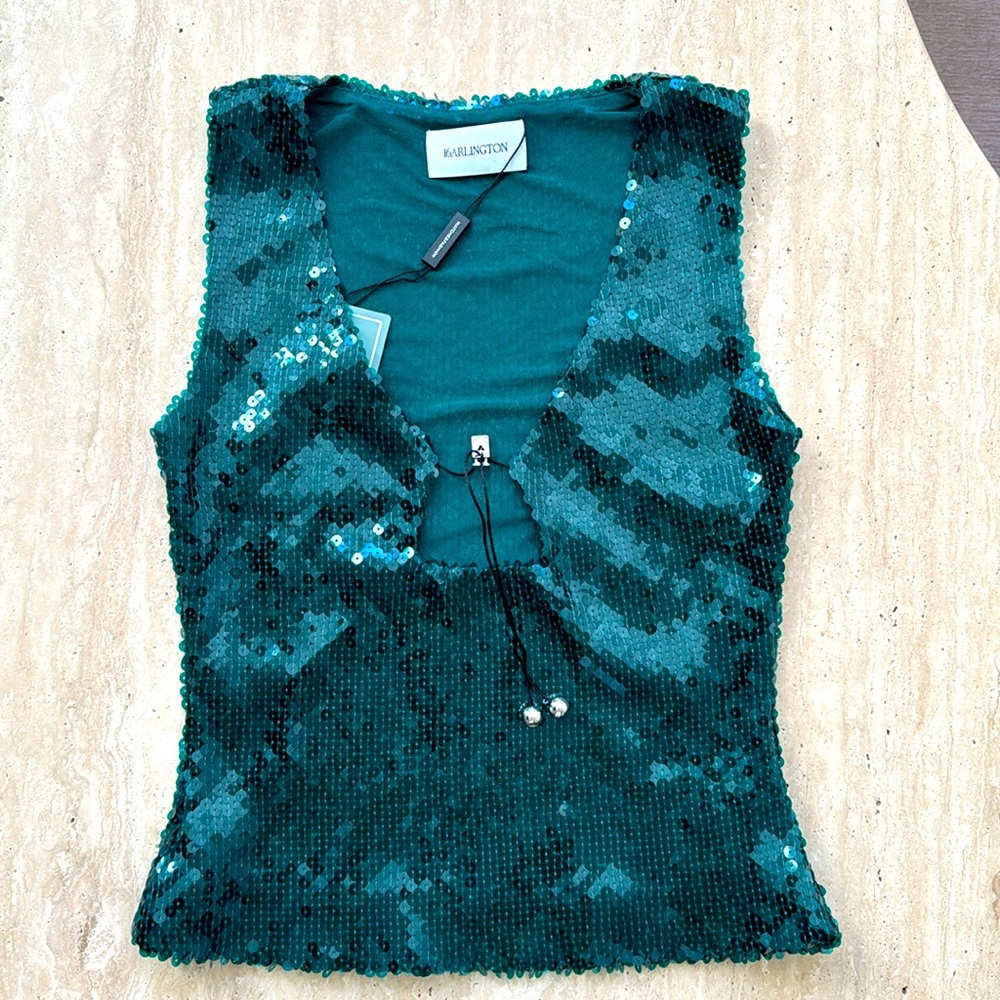 16Arlington sequin top